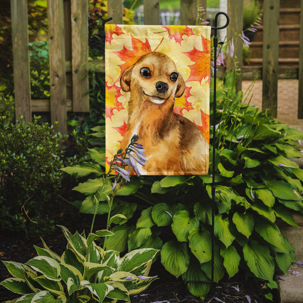 Chihuahua Fall Garden Flag Mailbox Decorative Yard Banner Outside Patio Artwork for Flower Beds, Garden Size, Multicolor