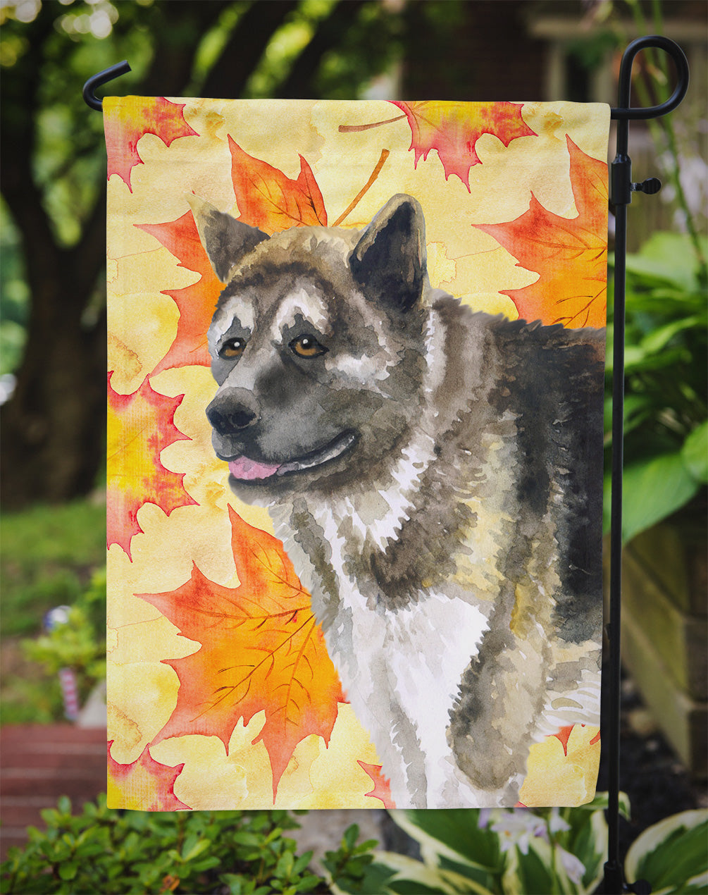 American Akita Fall Garden Flag Mailbox Decorative Yard Banner Outside Patio Artwork for Flower Beds, Garden Size, Multicolor