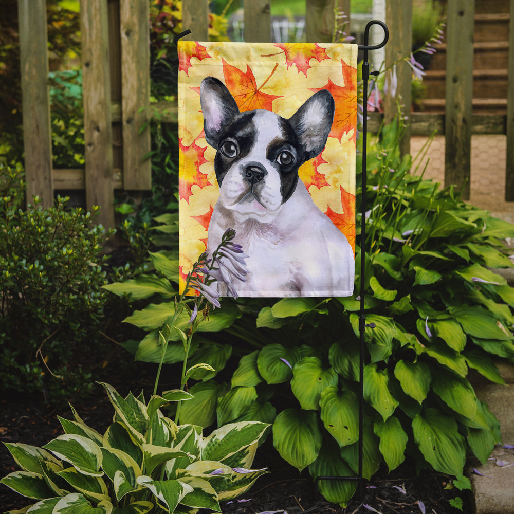 French Bulldog Black White Fall Garden Flag Mailbox Decorative Yard Banner Outside Patio Artwork for Flower Beds, Garden Size, Multicolor