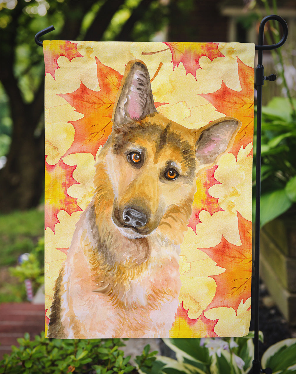 German Shepherd #2 Fall Garden Flag Mailbox Decorative Yard Banner Outside Patio Artwork for Flower Beds, Garden Size, Multicolor