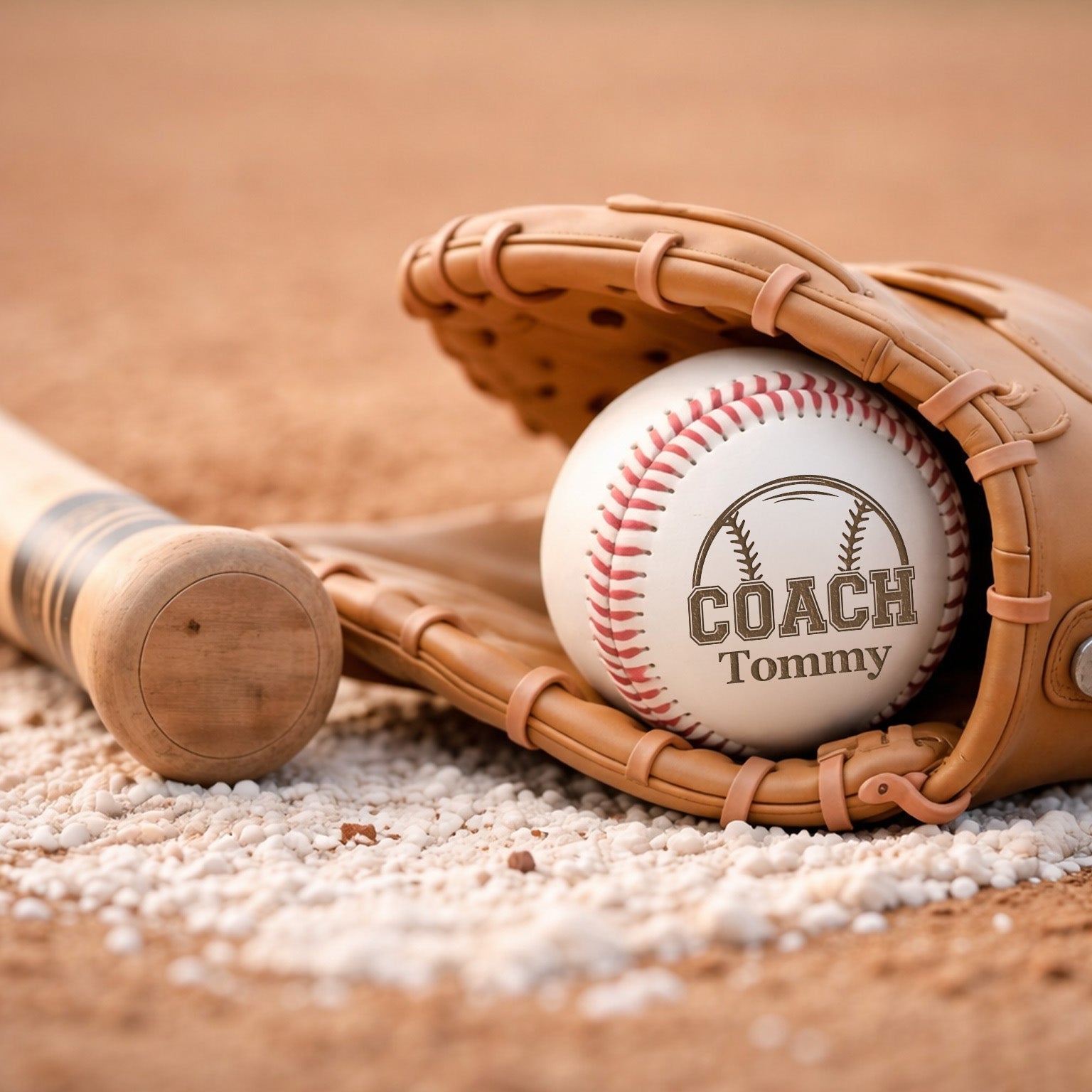 Personalized Baseball Ball with Custom Name - Coach