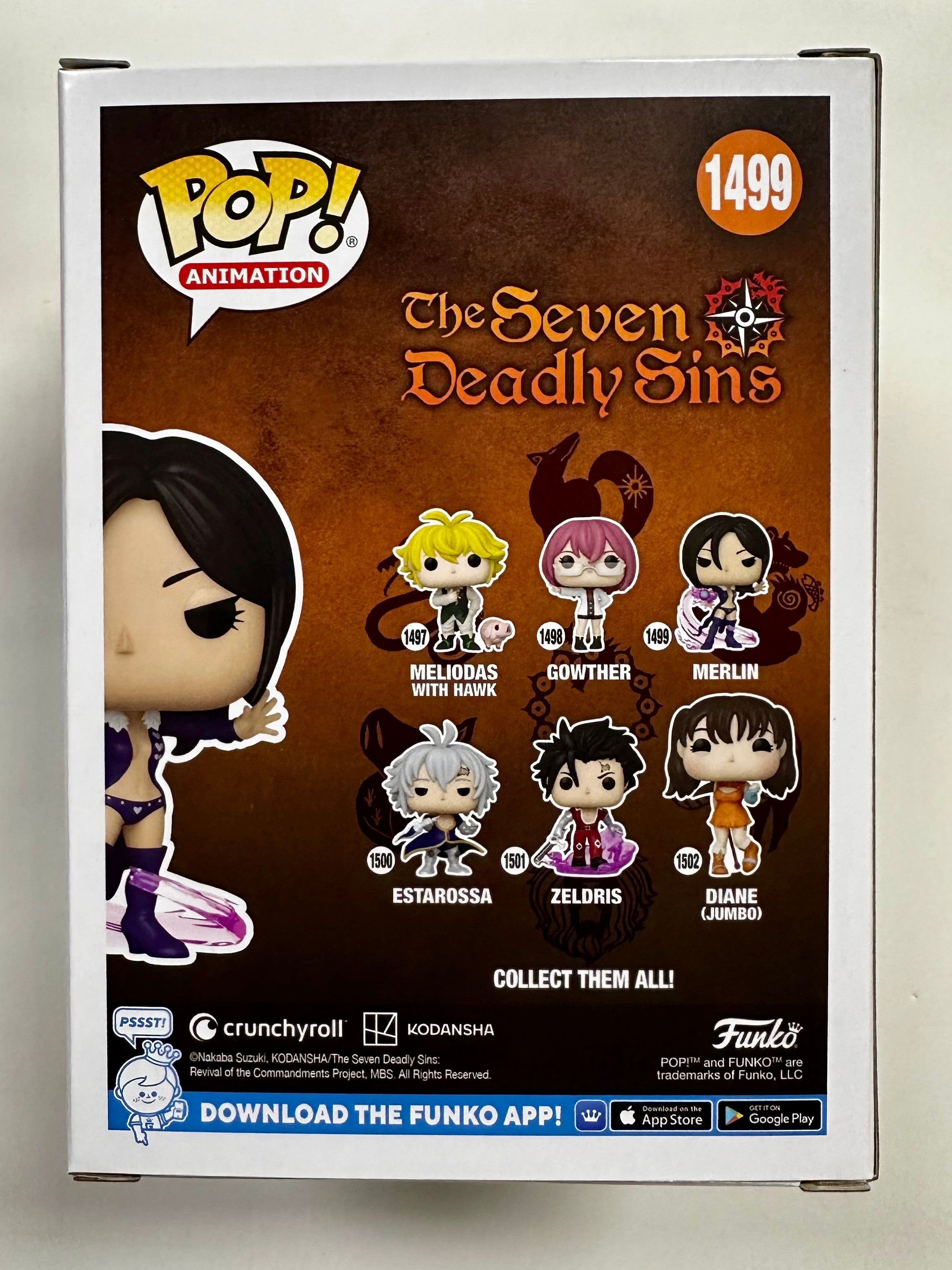 Funko Pop Animation Merlin #1499 Seven Deadly Sins 2023 Boar’s Sin Of Gluttony