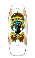 BullDog Designs "Car Paint" 11.875" White Formica Skateboard Deck