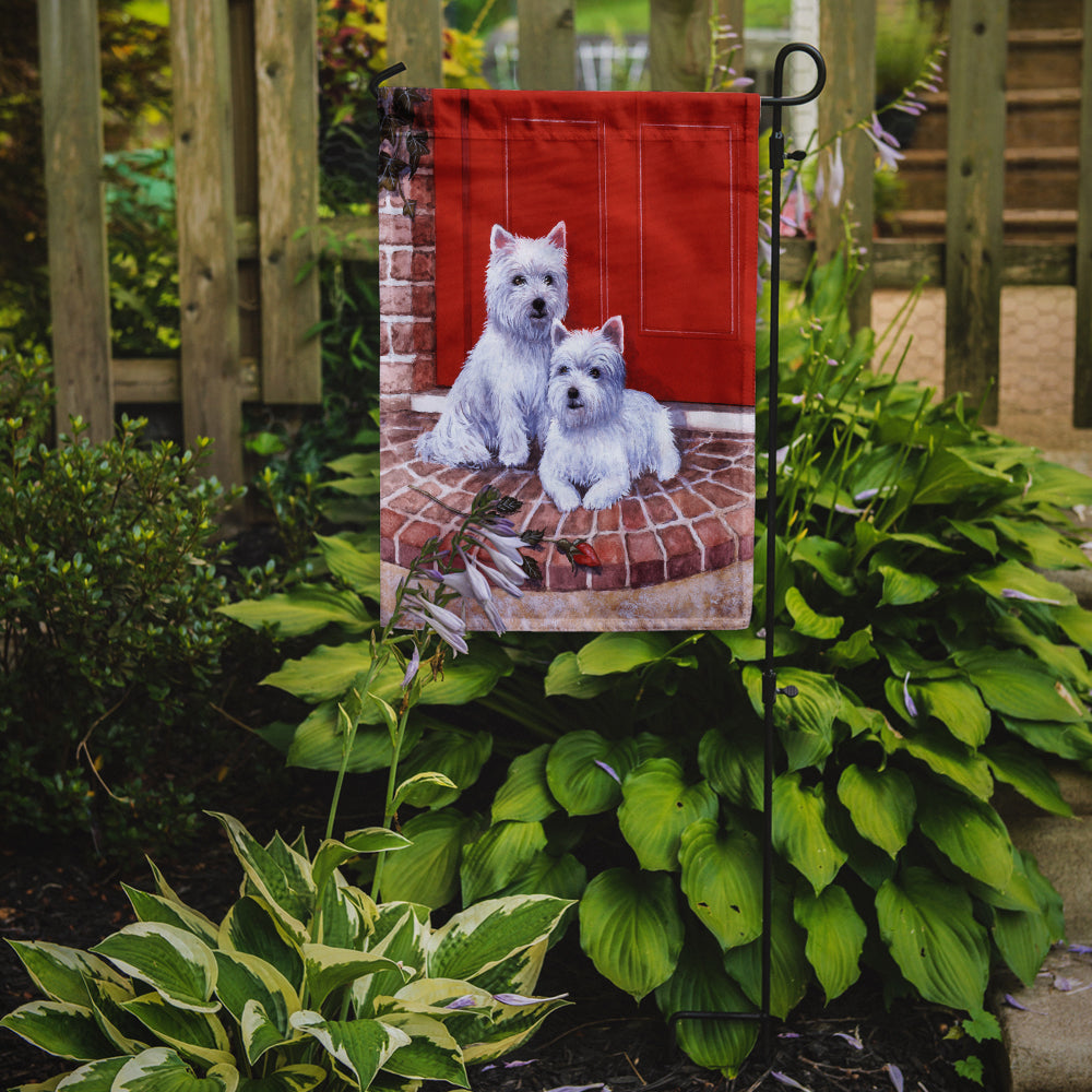 Red Door Westies Garden Flag Mailbox Decorative Yard Banner Outside Patio Artwork for Flower Beds, Garden Size, Multicolor