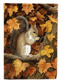 Autumn Grey Squirrel by Daphne Baxter Garden Flag Mailbox Decorative Yard Banner Outside Patio Artwork for Flower Beds, Garden Size, Multicolor