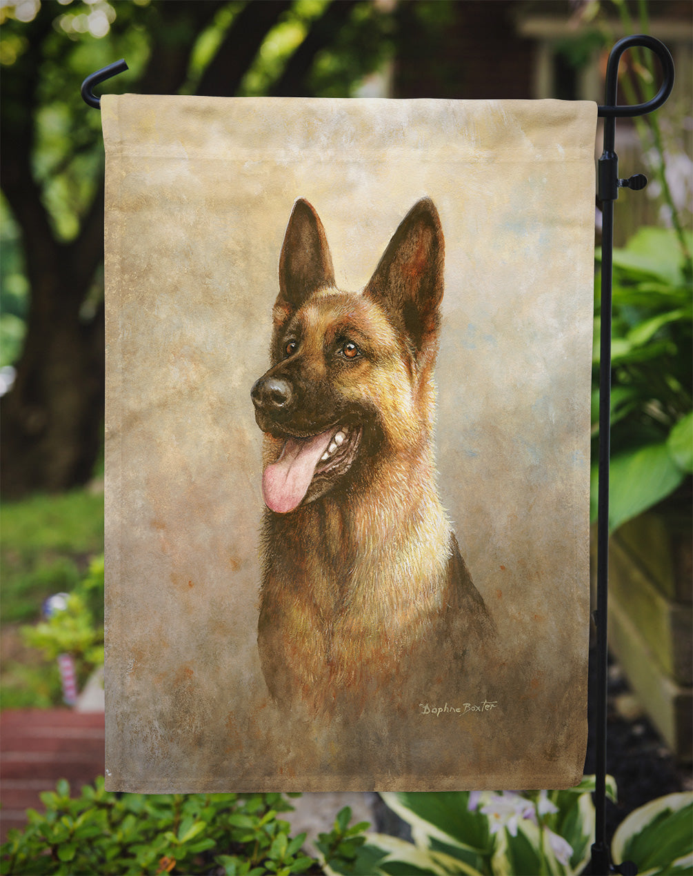Alsatian German Shepherd Garden Flag Mailbox Decorative Yard Banner Outside Patio Artwork for Flower Beds, Garden Size, Multicolor