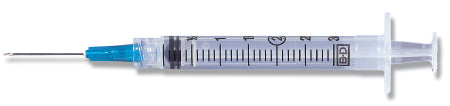 BD PrecisionGlide™ 3mL Syringe w/ Detachable 23G x 1" Hypodermic Needle w/o Safety - 309588
