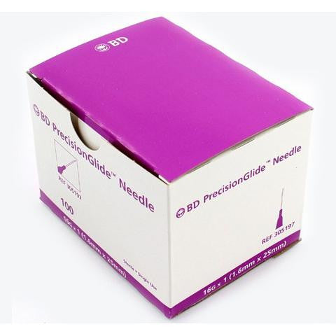 BD PrecisionGlide™ 16 G x 1" Hypodermic Needles - 305197