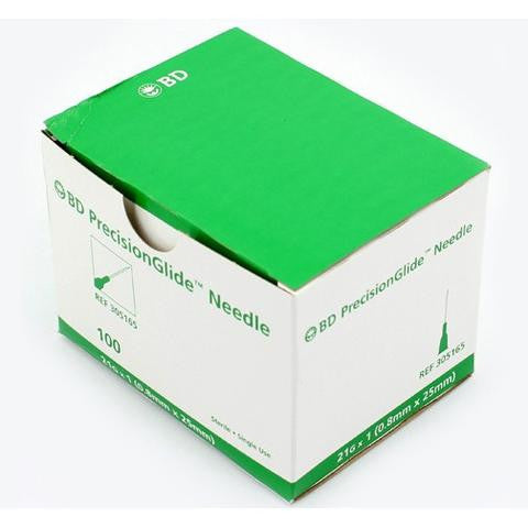 BD PrecisionGlide™ 21 G x 1" Hypodermic Needles - 305165