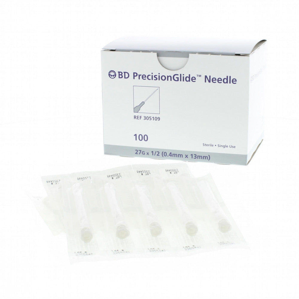 BD PrecisionGlide™ 27 G x 1/2" Hypodermic Needles - 305109