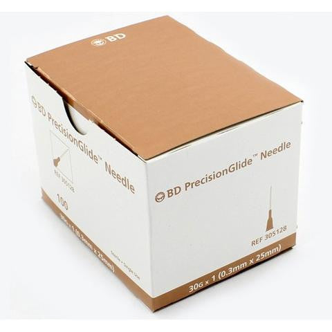 BD PrecisionGlide™ 30 G x 1" Hypodermic Needles - 305128