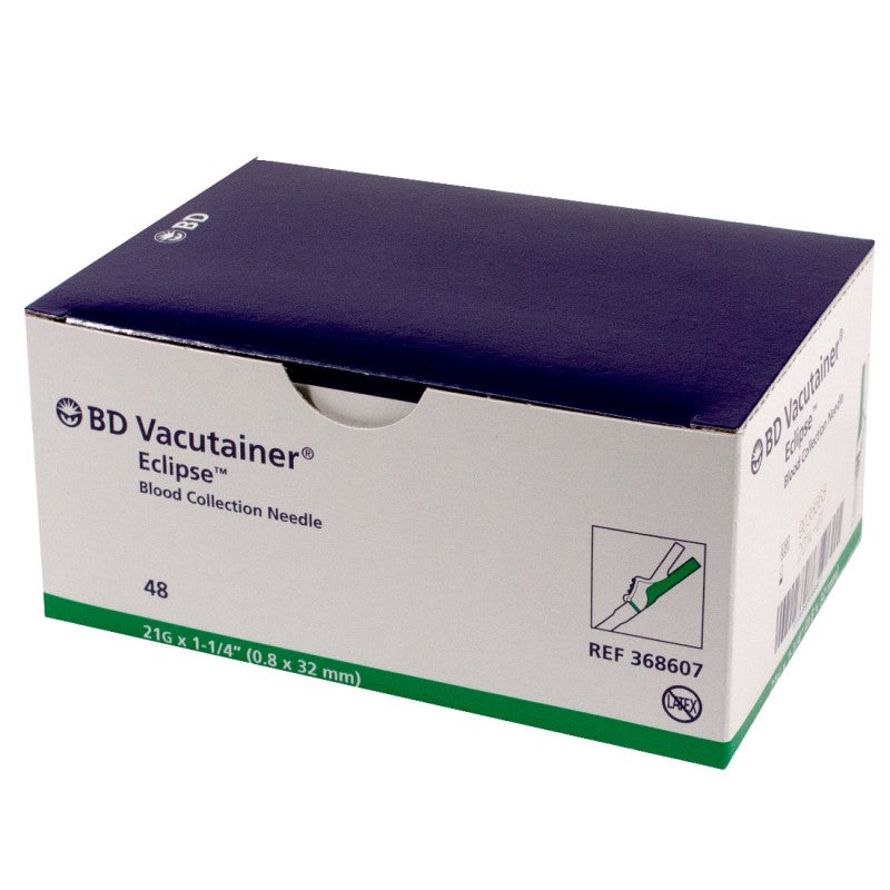 BD Vacutainer® Eclipse™ Blood Collection Needles 21G x 1-1/4" - 368607