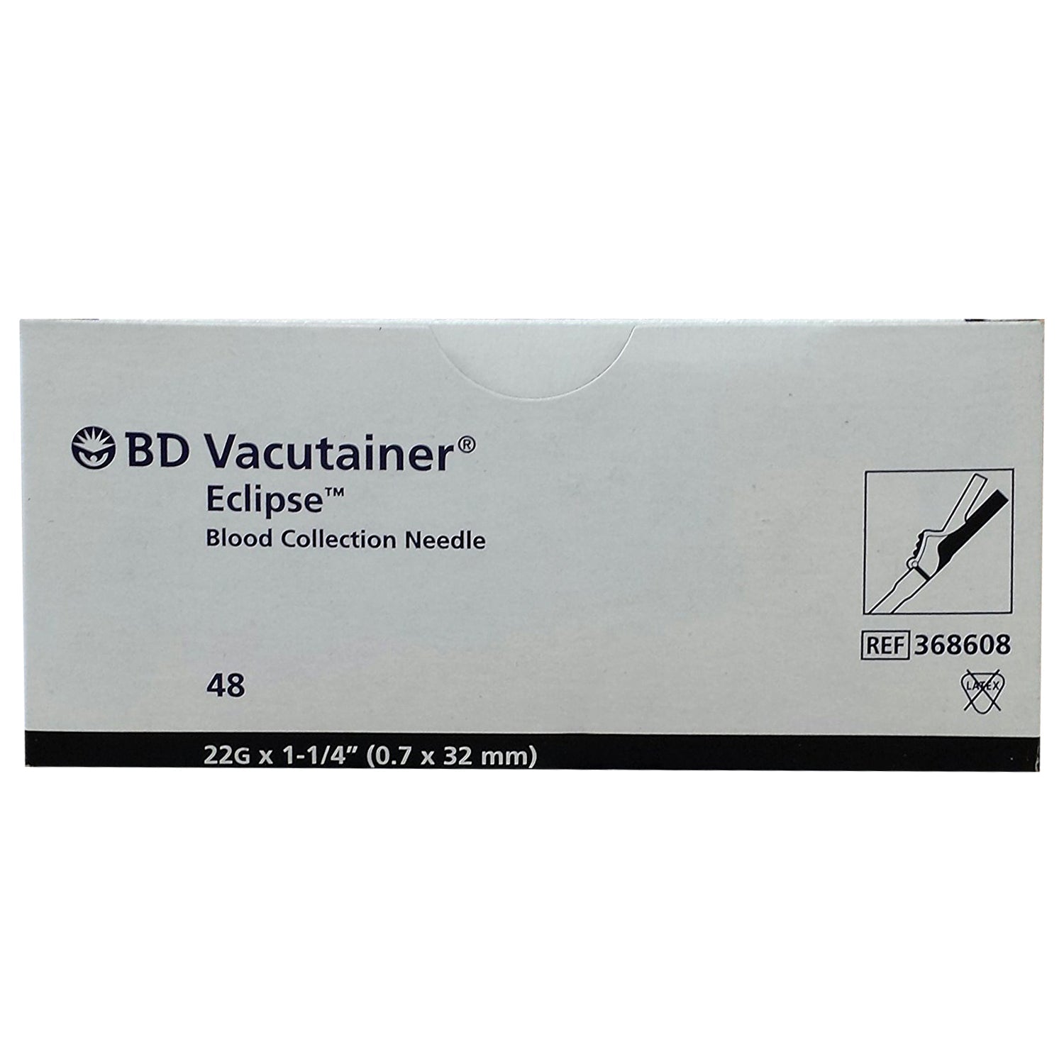 BD Vacutainer® Eclipse™ Blood Collection Needles 22G x 1-1/4" - 368608