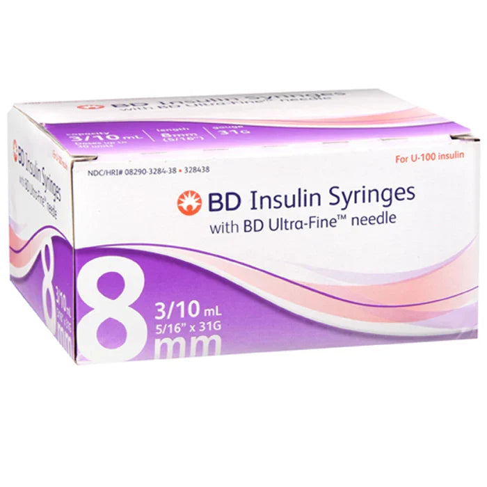 Ultra-Fine™ Standard Insulin Syringe with Needle NonSafety Regular Wall