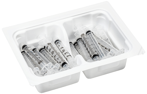 BD™ Sterile Convenience Trays w/ 10mL Luer-Lok Tip Syringes - 309605