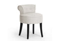 Baxton Studio Millani Beige Linen Modern Lounge Stool