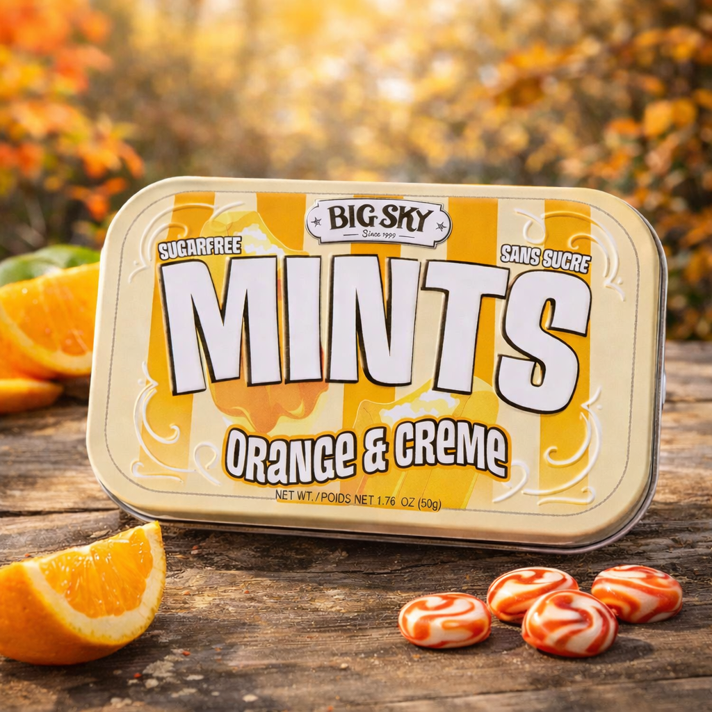 Big Sky Mints - Orange & Crème (50g) 6Pack