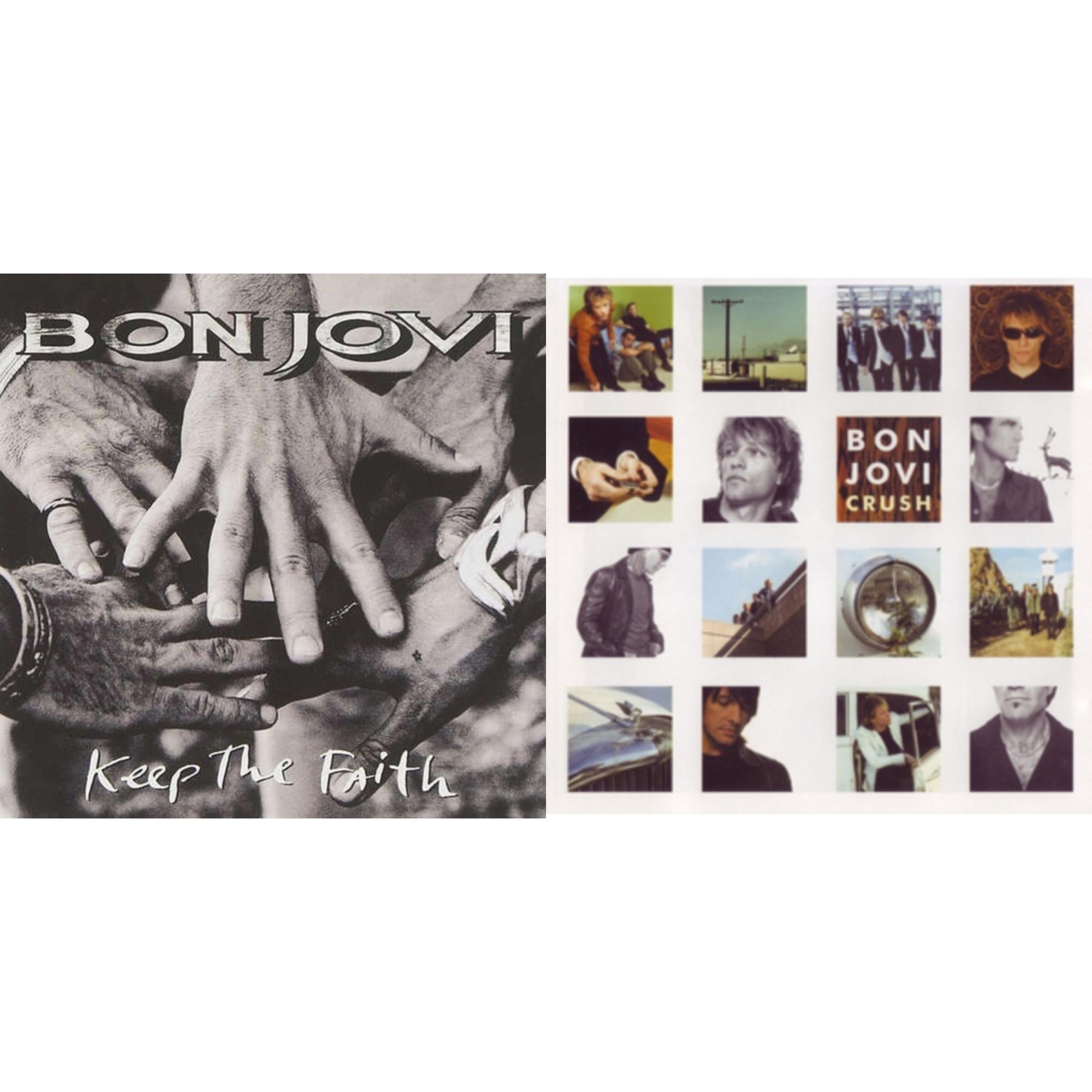 Bon Jovi - Keep The Faith (180G) & Crush (180G) - LP Vinyl Bundle