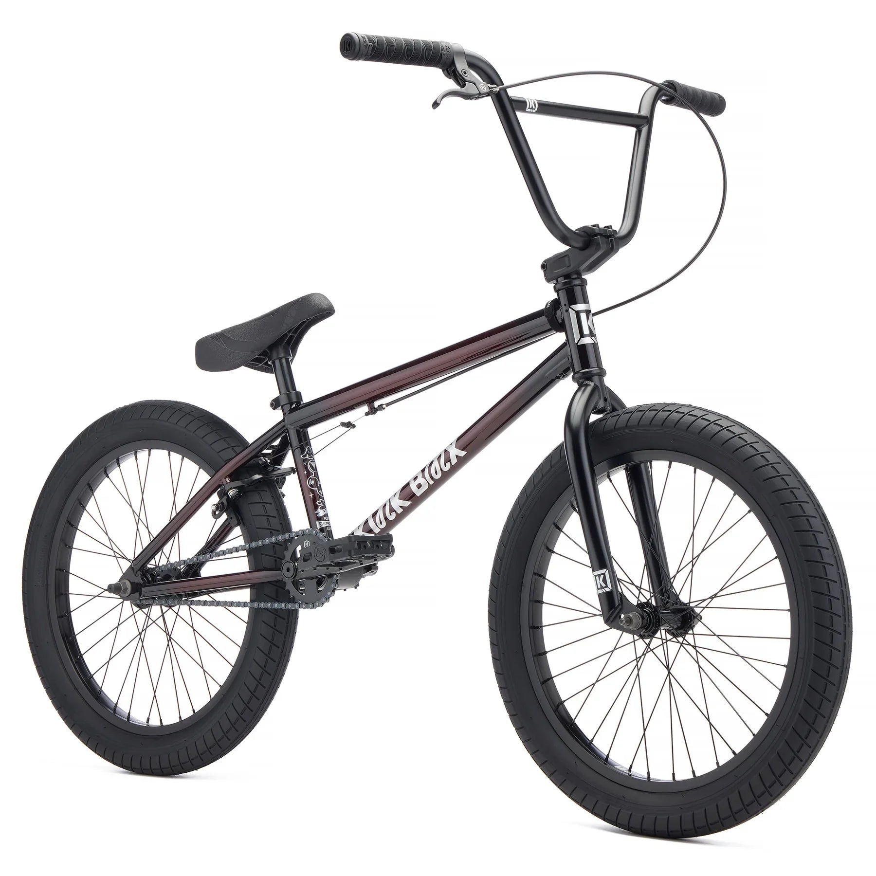 Kink 2027 Curb 20" Complete BMX Bike - Black Cherry