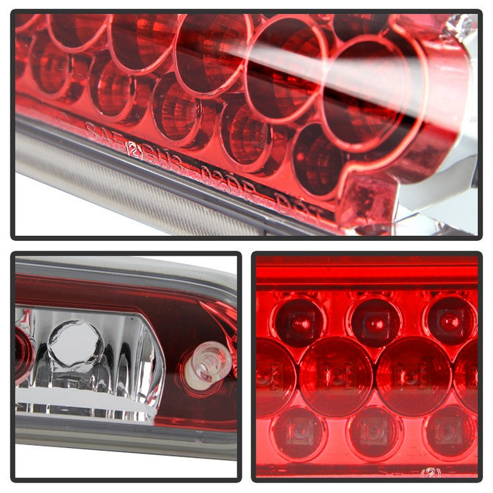SPYDER Xtune Dodge Ram 02-08 LED 3rd Brake Light Red Clear BKL-JH-DR02-LED-RC 9025037