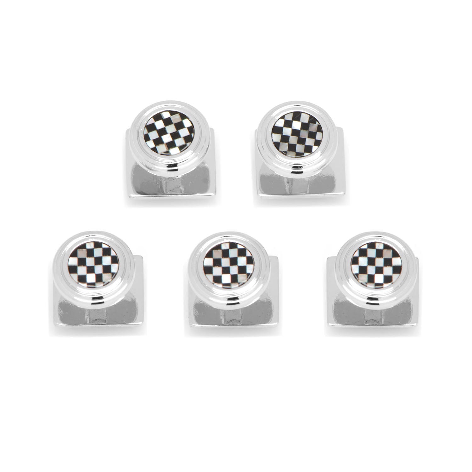 Onyx and Mother of Pearl Checker Step 5-Studs