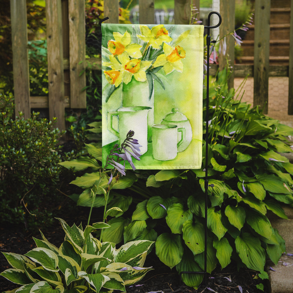 Yellow Daffodils by Maureen Bonfield Garden Flag Mailbox Decorative Yard Banner Outside Patio Artwork for Flower Beds, Garden Size, Multicolor