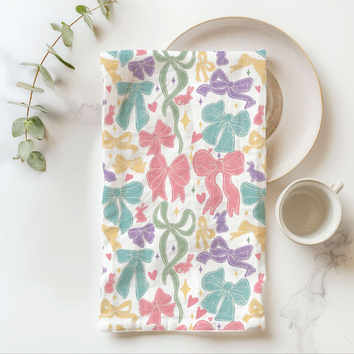 Bow Pastels Towel