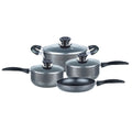 Brentwood 7 Piece Nonstick Aluminum Cookware Set in Granite