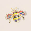 Crystal Paved Honey Bee Pin Brooch