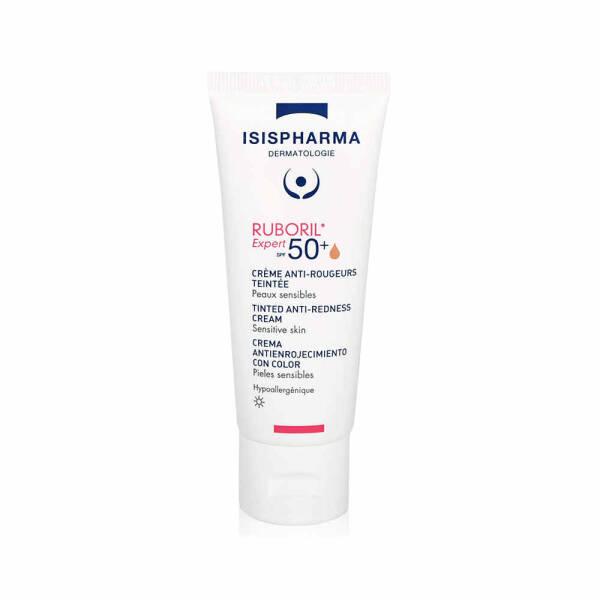 Isis Pharma Ruboril Expert SPF50+ Sunscreen Cream for Sensitive Skin - Matte Finish, Non-Greasy, UVA/UVB Protection