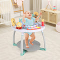 5-in-1 Baby Activity Center Interactive Bounce Seat with Removable Toys-White