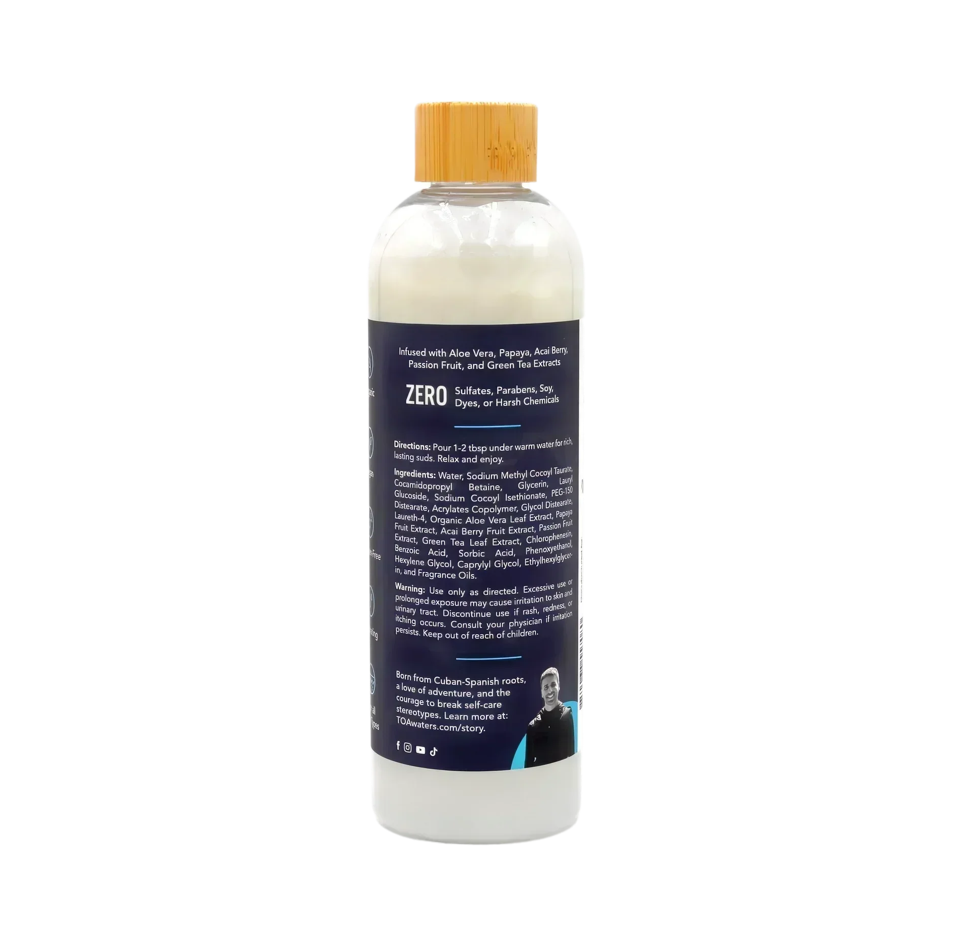 Sun Veil Bubble Bath - Orange Zest and White Oak