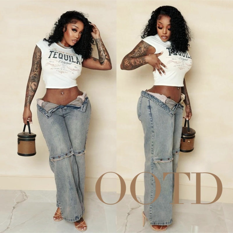 Baggy Streetwear Denim Jeans – Relaxed Fit Trend
