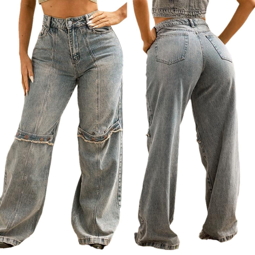 Baggy Streetwear Denim Jeans – Relaxed Fit Trend