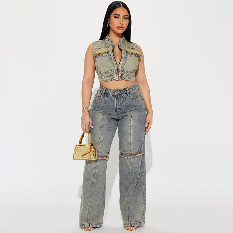 Baggy Streetwear Denim Jeans – Relaxed Fit Trend