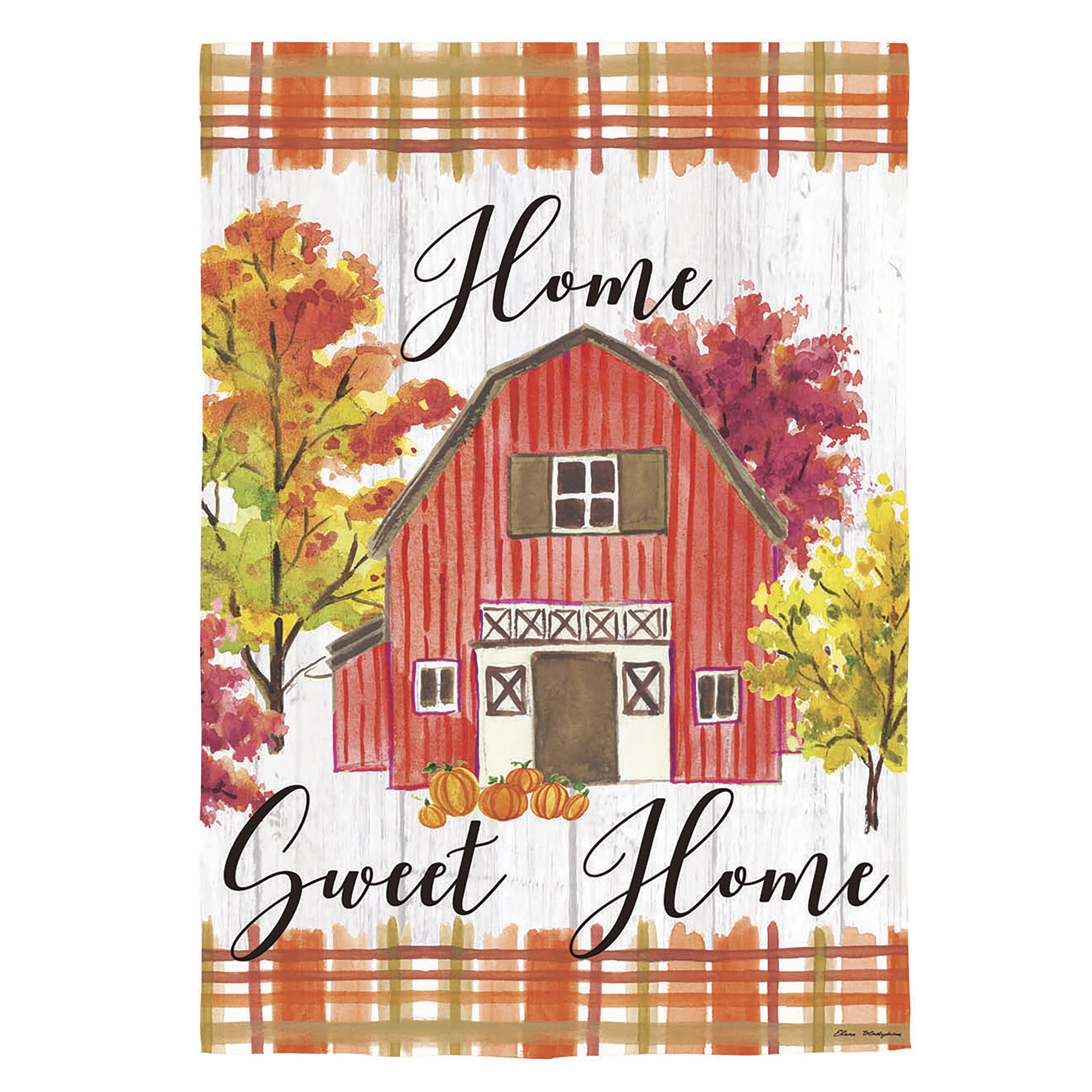 Barn Home Sweet Home 2 Sided Garden Flag