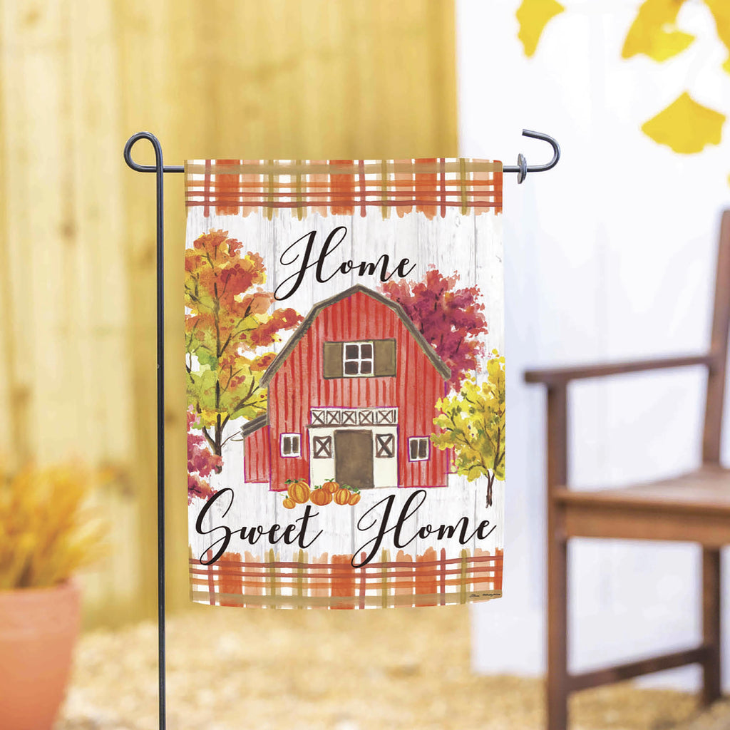 Barn Home Sweet Home 2 Sided Garden Flag