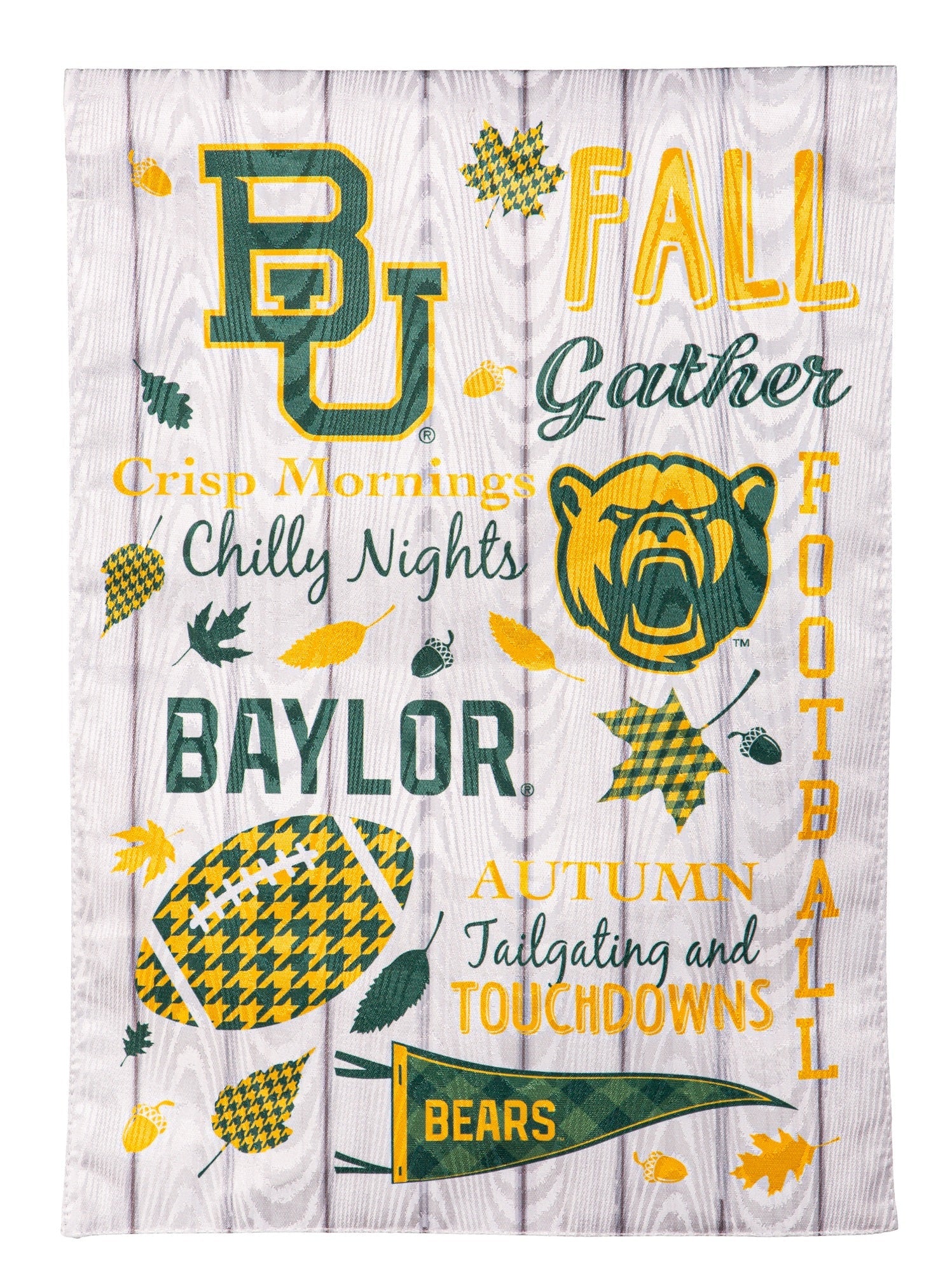 Baylor Fall 2 Sided Garden Flag