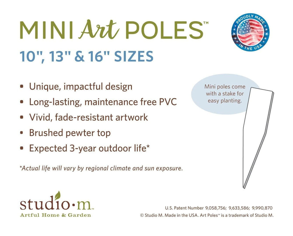 Be Bold Art Pole 10 Inches Tall Mini