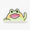 Bean the Frog Die Cut Vinyl Peeker Sticker (5.5")