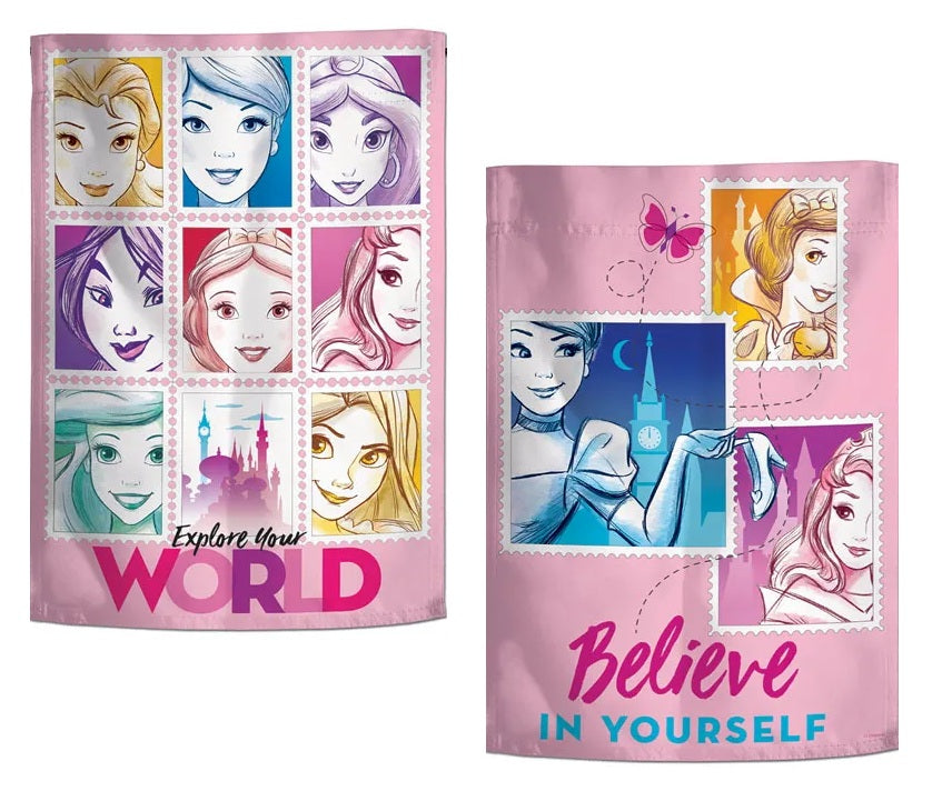 Believe Disney Princesses 2 Sided Garden Flag