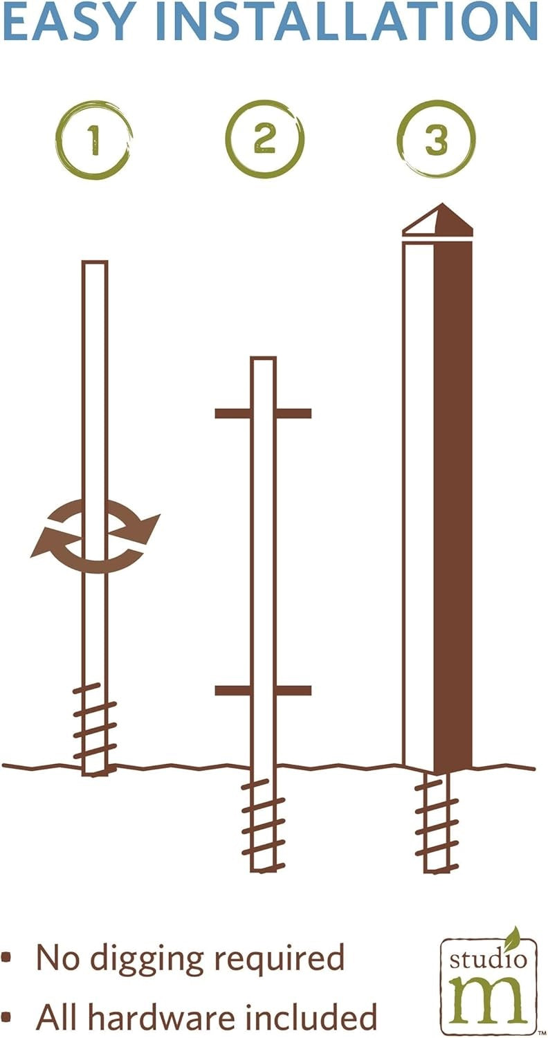 Believe In A Wonderful World Art Pole 5 Feet Tall