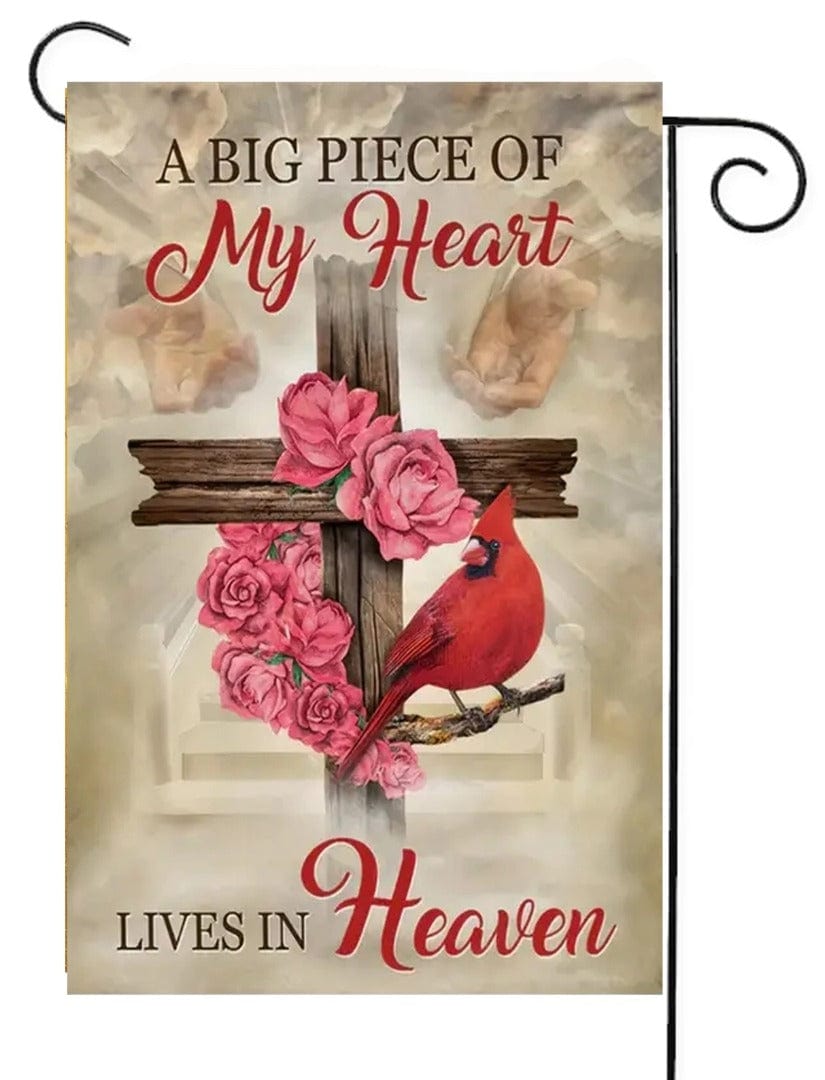 Bereavement Cross Garden Flag 2 Sided