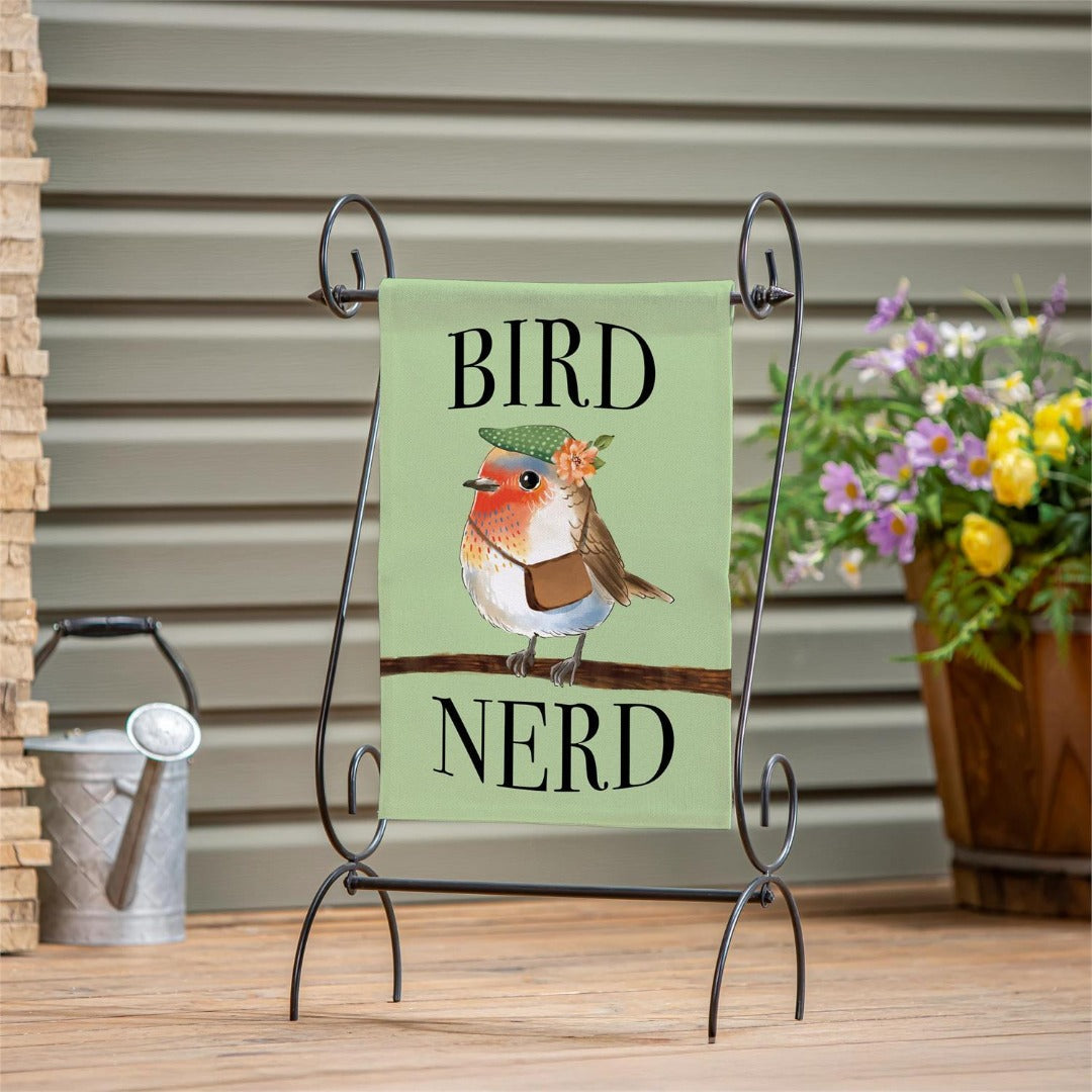 Bird Nerd 2 Sided Garden Flag