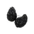 Baguette Stone Embellished Teardrop Earrings
