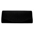 Bling Solid Rectangle Evening Clutch Crossbody Bag