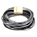 Faux Leather Wrap Bracelet