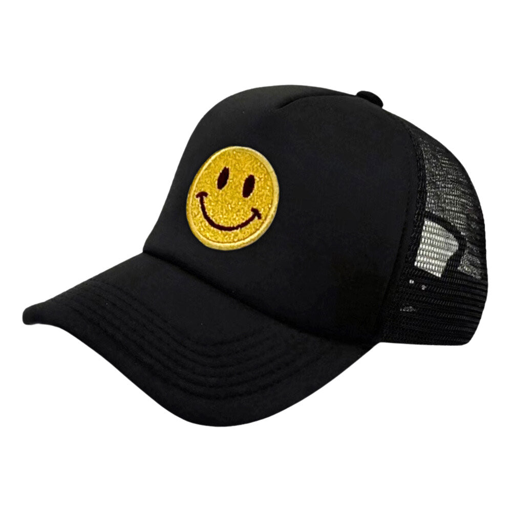 Smile Patch Mesh Back Baseball Cap