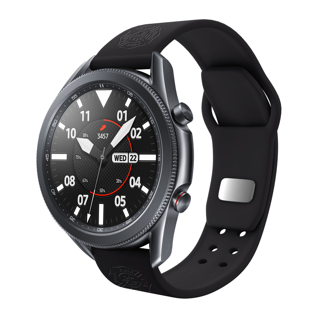 Firefighter First Responder  Watchband for Samsung, Garmin, Fossil, and More for Samsung, Garmin, Fossil, and More