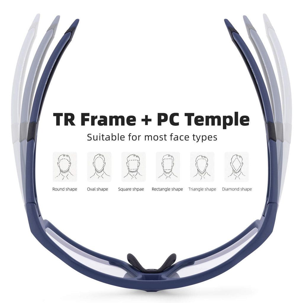 Adaptive Photochromic Cycling Sunglasses (UV400 Lens)